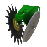 planter closing wheel left