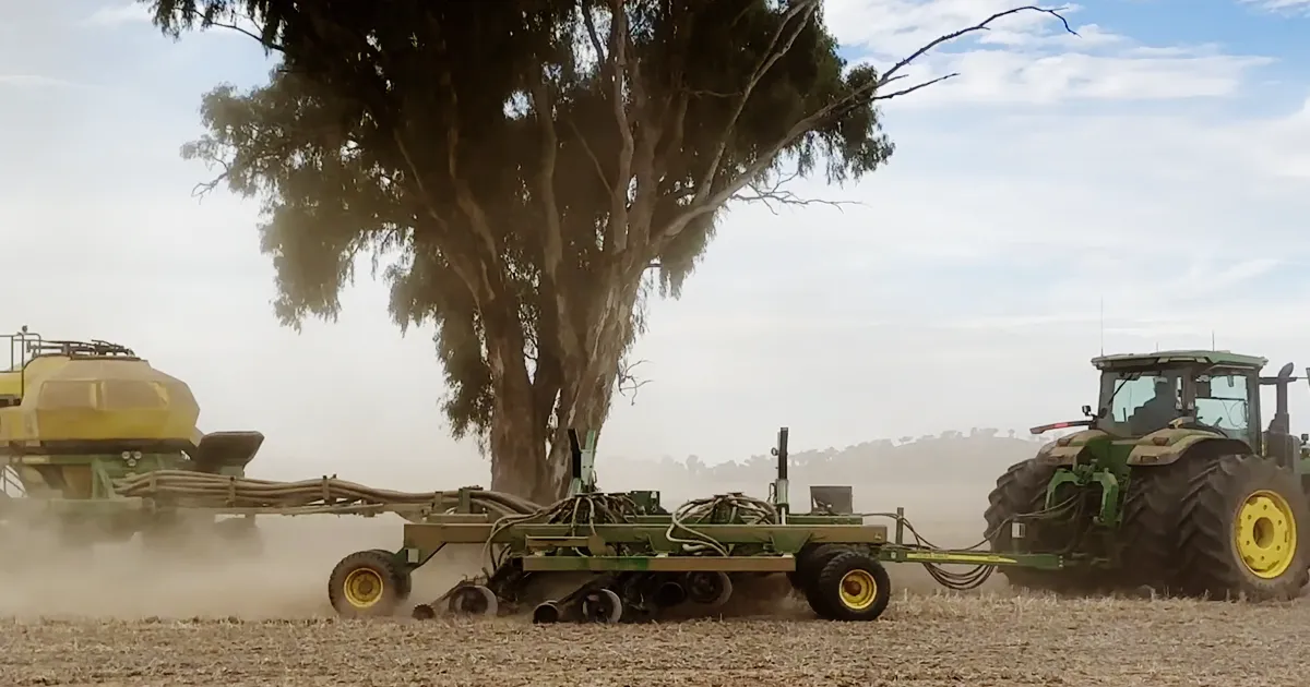 John Deere air seeder